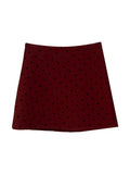 Xixi 13 Line 2025 Autumn Korean Version Of The Wave Point High Waist Half-Body Skirt A Word Bag Hip Short Skirt Woman