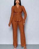 Summer New Waist Thin Solid Color Long Sleeve
