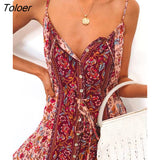 Sleeveless Sexy Strap Summer Dress Women A-Line Midi Dresses Female Long Boho Dress Casual Ladies Party Beach