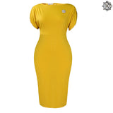 New Short Sleeve Round Collar Fashion Elegance OL Packed African Grand