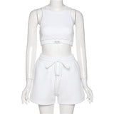 Custom Logo Summer Tracksuit Women Yoga Set Gyms Sportwear Bra With Shorts Running Sports Short Fitness Suit Girls