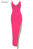 New Arrival Bandage Dress Sexy Long Spaghetti Strap Elegant Women Party Club Celebrity Summer Dresses