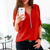 Short Sleeve Women Shirts Sexy V Neck Solid Womens Tops And Blouses Casual Tee Shirts Tops Female Clothes Plus Size