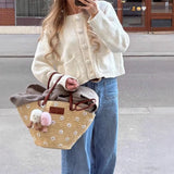 And Winter Leisure 2025 Women's New Products Jacket Knitted Cardigan Sweater Clammed Lady's