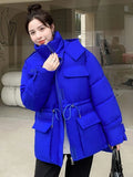 Warm Parka Snow Coat Women's 2022 Fashion Thicken Winter Hooded Loose Long Jacket Female Windproof Rainproof Warm
