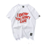 New Fashion Men T-Shirt Summer Letter Printing Men's T Shirt Hip Hop Street Clothing Men Tee Shirt