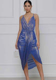 Sexy Strap Metallic Irregular Party