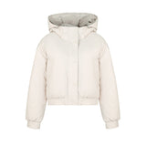 South Korean Small Tall Waist Short Down Cotton Jacket Female 2024 Winter New Versatile With Thick Bread Jacket-Outfit