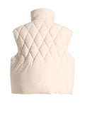Women Loose Fit Rhinestones Tassels Cotton-padded Vest New Stand Collar Sleeveless Fashion Tide Autumn Winter 2023