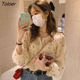 Embroidery Shirts Women Thin Summer Long Sleeve Sun-proof All-match Elegant Lovely Females Retro Tops Mujer Ropa