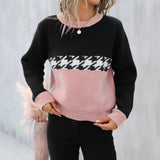 And Winter New Lace V-Neck Marinde Jersey Casual