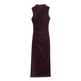 Homemade New Women's Classic Fashion Printed Flawed Dress