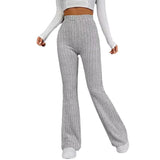 New Wish Autumn And Winter Fashion Casual Pure Color Micro-Slung High-Rise Trousers Slimming Trousers