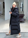 2022 Winter Warm Parka Long Women's Down Jacket Snow Coat Women Hooded Jacket Thicken Warm Elegnat Female Windproof