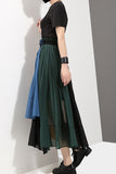 Block Pleated Paperbag