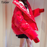 Jacket Women's 2022 New Winter Korean Version Of Loose Student Cotton Bread Jacket Thickened Shiny Cotton