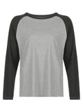 Ribbed Raglan Sleeve Tee-Outfit