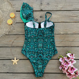 2025 New One-Body Swimsuit Women's Shoulder Double-Layered Lotus Edge Hard Bag Bra Smear Bra Wear