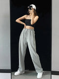 Sweatpants Women Cotton Gray Summer 2022 Oversize Woman Jogging Wide Leg Green Women's Jogger Streetwear Pants