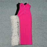 New Arrival Bandage Dress Sexy Long Spaghetti Strap Elegant Women Party Club Celebrity Summer Dresses