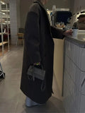 Autumn / Winter 2024 New Premium Korean Version Of Woolen Long Thermal Coat Coat Temperament Commuting-Outfit