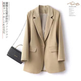 Toloer New Autumn 2024 Korean Version This Year Popular Small Spring And Autumn Loose Suit-Outfit