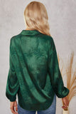 Print Collared Dropped Shoulder