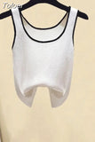 New White Shirt Blouse Sexy Tank Top Letter Print Wide Leg Pants Three Piece Elegant Women's Pants Set Casual