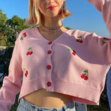 Vintage Print Women Sweaters Autumn New V-Neck Sleeveless Female Knitted Vest Streetwear y2k Top Pullover Casual