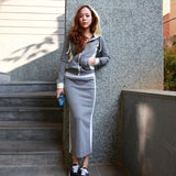skirt sets 2 pieces skirt Two Piece Sets womens outifits Korean style long sleeve top Fall 2022 Fashion Clothing