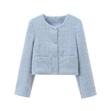New Coarse Spinning Round Collar With Small Fragrant Short Coat