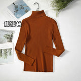 Sweater Woman With Bottom Shirt Autumn And Winter New Long Sleeves To Keep Warm Body Solid Color Knitted