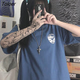 Women Short Sleeve T-shirts Design Letter Print Loose Streetwear Japanese Style Harajuku Students All-match Ulzzang Chic Top