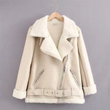 2022 Winter Coats Women Thick Faux Leather Fur Sheepskin Coat Female Fur Leather Jacket Aviator Jacket Casaco