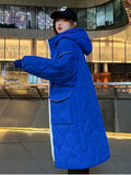 Winter Thicken Female Warm Parkas Long Jacket Snow Coat Women Casual Loose Puffer Big Pocket Hooded Coat Jackets