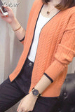 Knitted Cardigan Women 2023 Autumn Long Sleeve V Neck Women's Sweater Cardigan Female Open Stitch Pull Femme