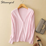 Women's Cashmere Cardigan For Women Long Sleeve Knitted Female Cardigans Short Ladies Cardigans Women's Sweater Autumn