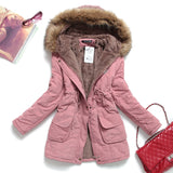 Women Parkas Long Thick Warm Jacket Hooded Fur Lady Coats & Outerwear Winter Jacket Women Parkas for Coat Fashion