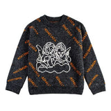 Streetwear Angel Pattern Women'S Sweater Retro Lazy Pullover Trendy Brand Round Neck Fashion Sweater Women 2021