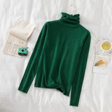 Women's Turtleneck Sweaters 2022 Autumn Winter Sweater Knitted Pullover Long Sleeve Women Sweaters Tops Jumper Pull Femme