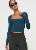 New Women's Clothing Hot Long-Sleeved Solid-Colored Umbilly Collar