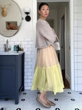 Women's Clothing Splicing Cake Skirt Long Half-Body