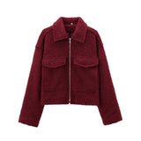 New Autumn / Winter 2024 Women's Street Fashion Tweed Short Jacket Coat W085 965237-Outfit