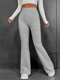 New Wish Autumn And Winter Fashion Casual Pure Color Micro-Slung High-Rise Trousers Slimming Trousers