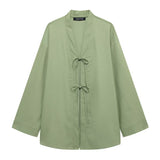 Women's Women's Cotton T-Shirted And Coated High-Waist Broad Leg Trousers Casual