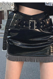 Crop Tops Harajuku Streetwear PU Jackets Motorcycle Leather Coat Women 2023 Ropa Mujer Y2k Clothes Fashion Korean
