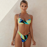 Print Bikini 2021 Sexy Swimwear Women Swimsuit Female Two Pieces Bikini Set Bather Bathing Suit Summer Beach Wear