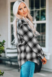 Curved Hem Button Down Shirt