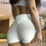 Neon green high waist fitness legging Women push up work out black sports jeggings Female pants capris short leggings