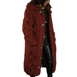 Neck Women's Oversized Sweater Coat Fashion